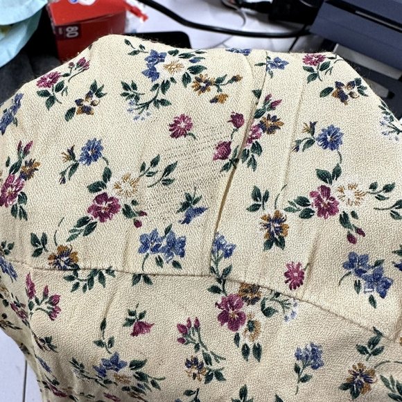 Floral Print Vintage Dress Midi Length - Picture 7 of 7